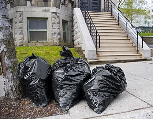 Tasker Contractor Garbage Bags 55 Gallon, 3 Mil Black Contractor Garbage Bag (50 Bags w/Ties) Large 55 Gallon Trash Bags Heavy Duty Liners, Extra Large Trash Liners for Construction, Industrial Bag - Image 2