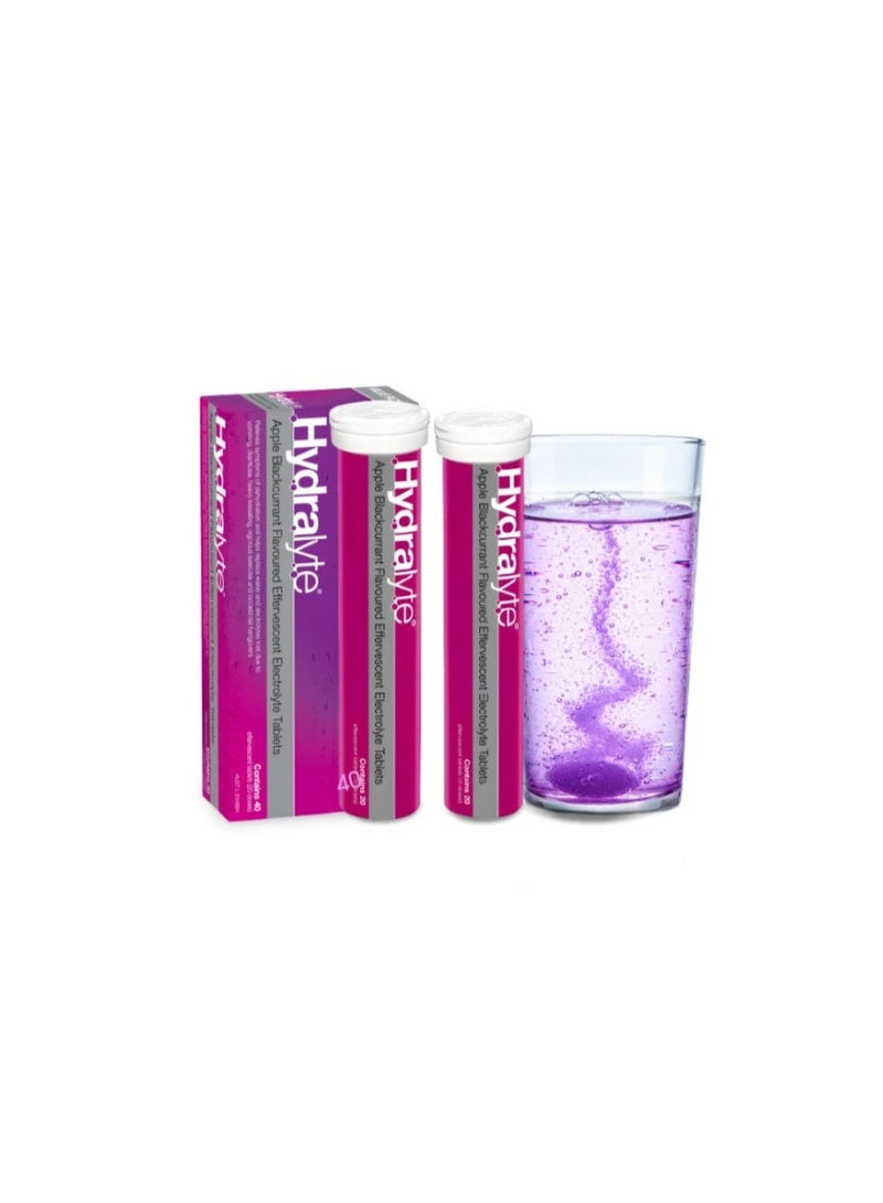 Hydralyte Effervescent Tablets – Apple Black Currant – 40 Tablets - Image 2