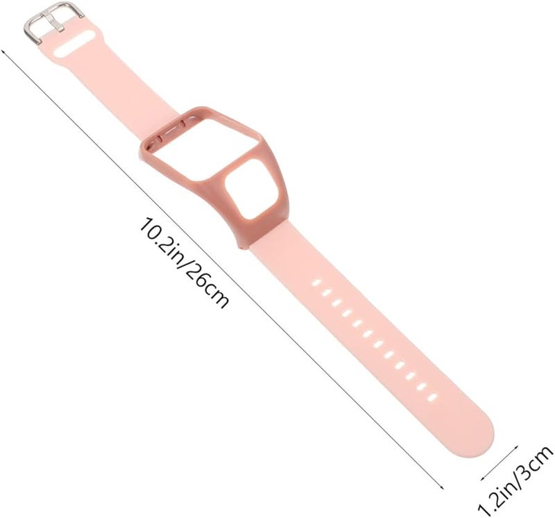 Pink Silicone Replacement Watch Band Strap for Smartwatch Wristband Accessory - Image 3