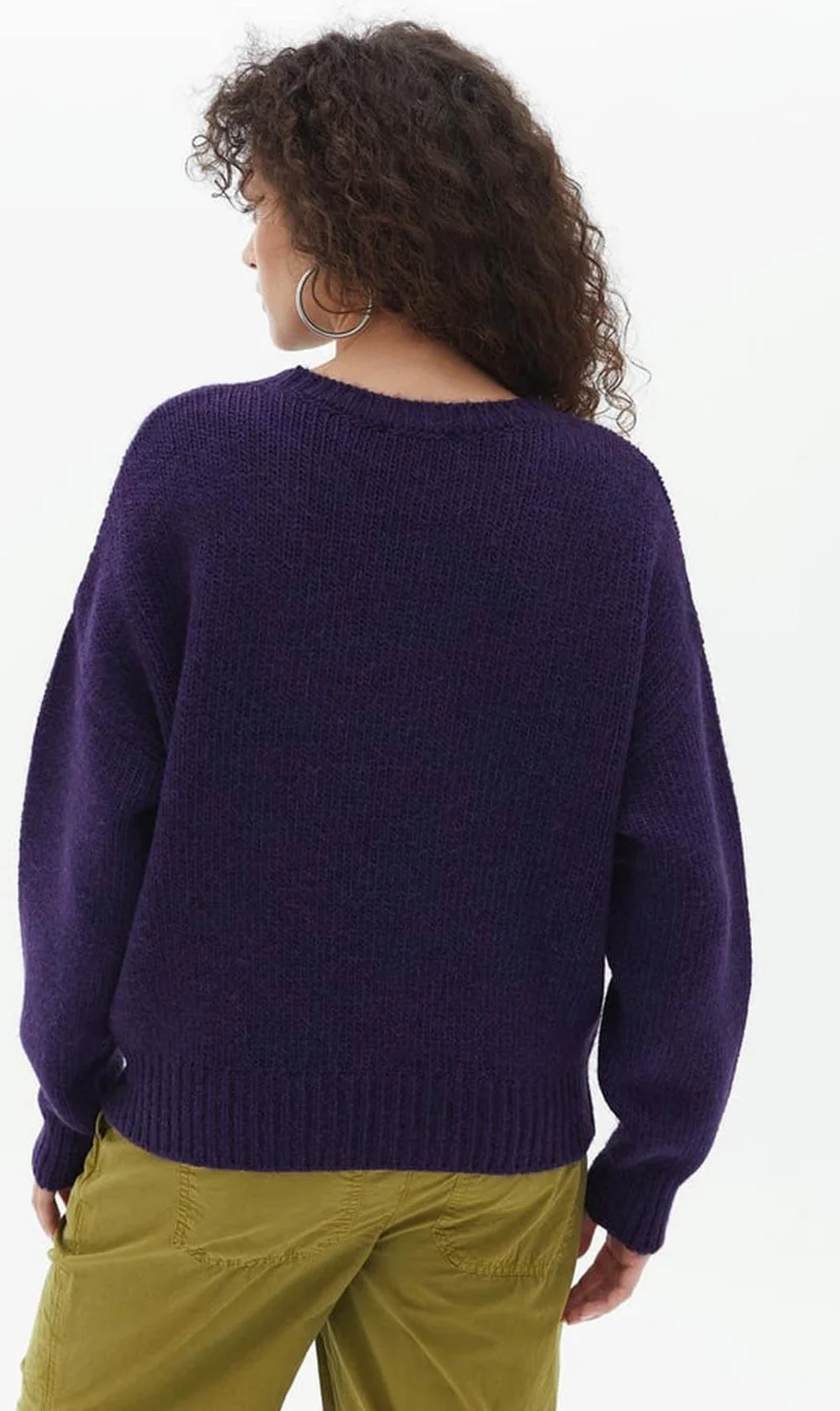 فاشن فريندز Women's Sweater Purple 24K0031K1
