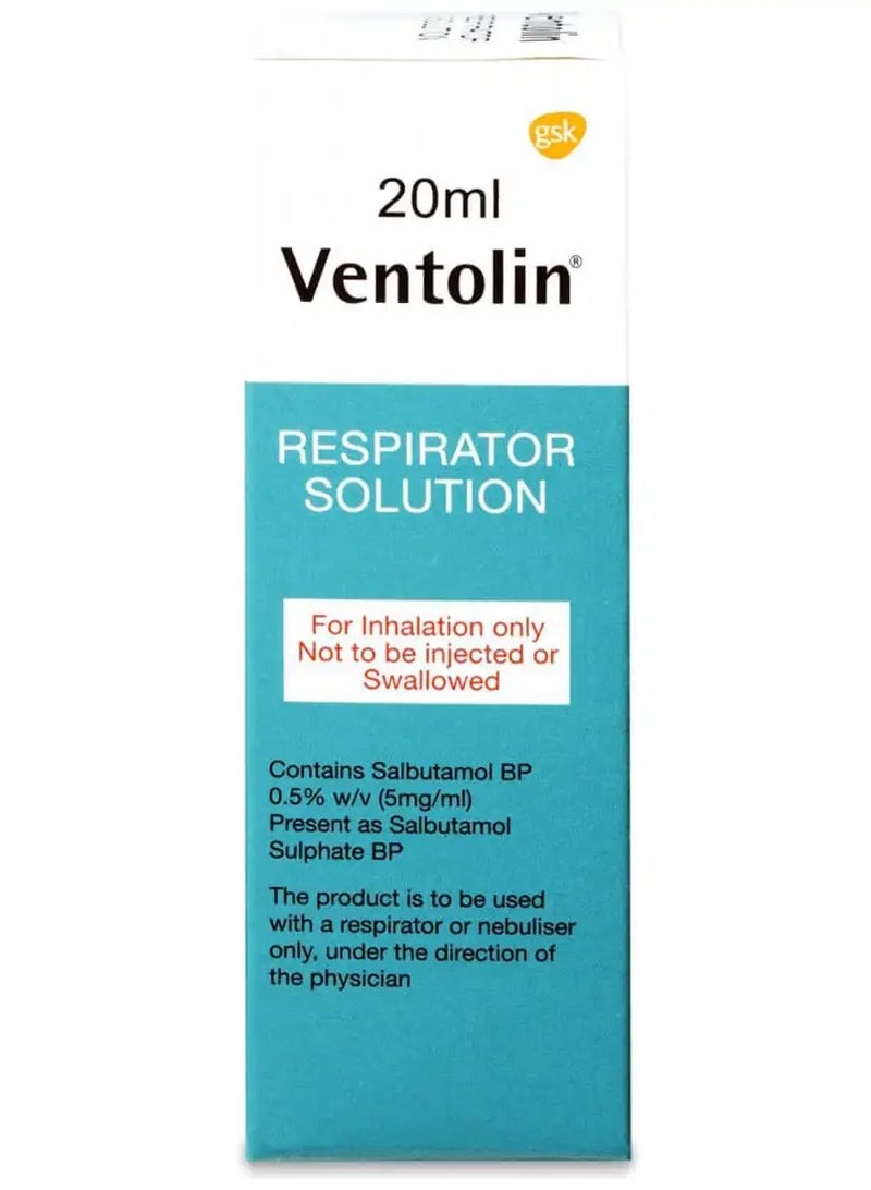 GlaxoSmithKline VENTOLIN RESPIRATOR SOLN 20ML 