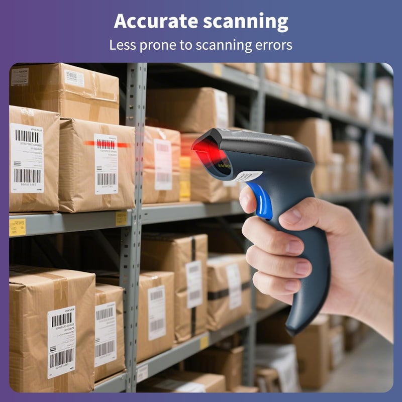 NetumScan Bluetooth Barcode Scanner Wireless 1D CCD Handheld 3-in-1 Automatic Barcode Reader Compatible with Computer for Pos System,Windows/iOS/Android,Supermarket,Warehouse,Retail store - Image 5