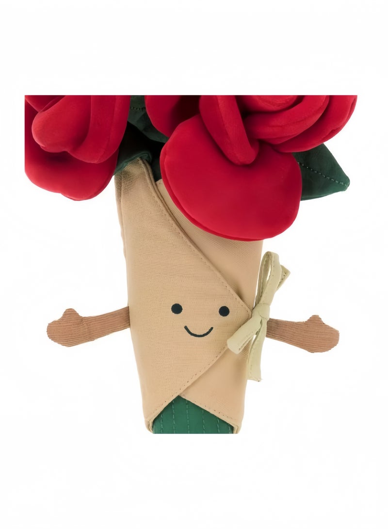 Jellycat Amusable Rose Bundle Plush Toy Holding Flowers Wedding Engagement Birthday Gift - Image 4