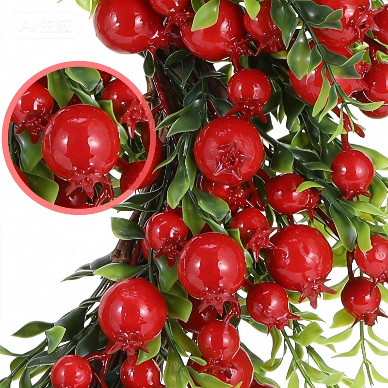 PILAVIN Valentines Day Wreath Decor,Valentine's Day Wreath for Front Door,Red Berry - Image 3