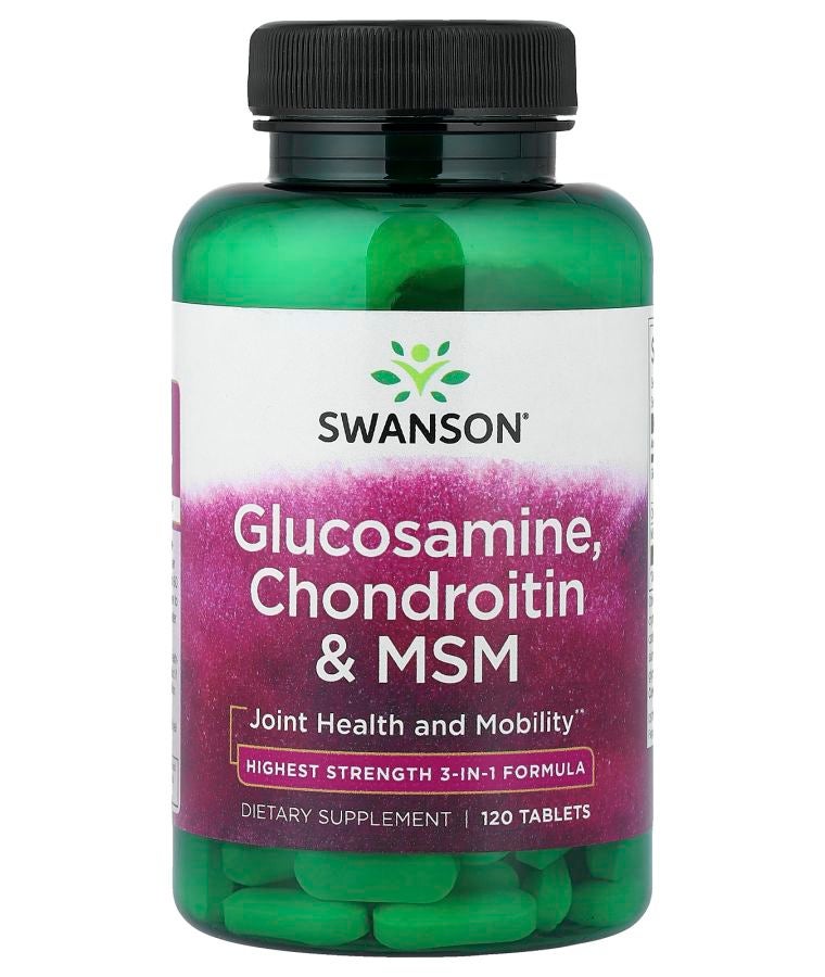 SWANSON Glucosamine Chondroitin & MSM 120 Tablets