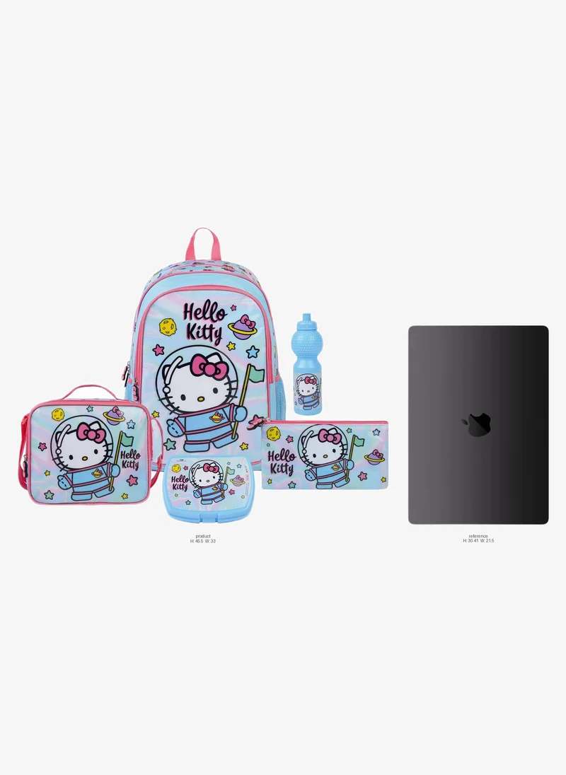 Sanrio Sanrio Hello Kitty 5-in-1 Backpack Set 18" | School Backpack with Lunch Bag, Lunch Box, Water Bottle & Pencil Case