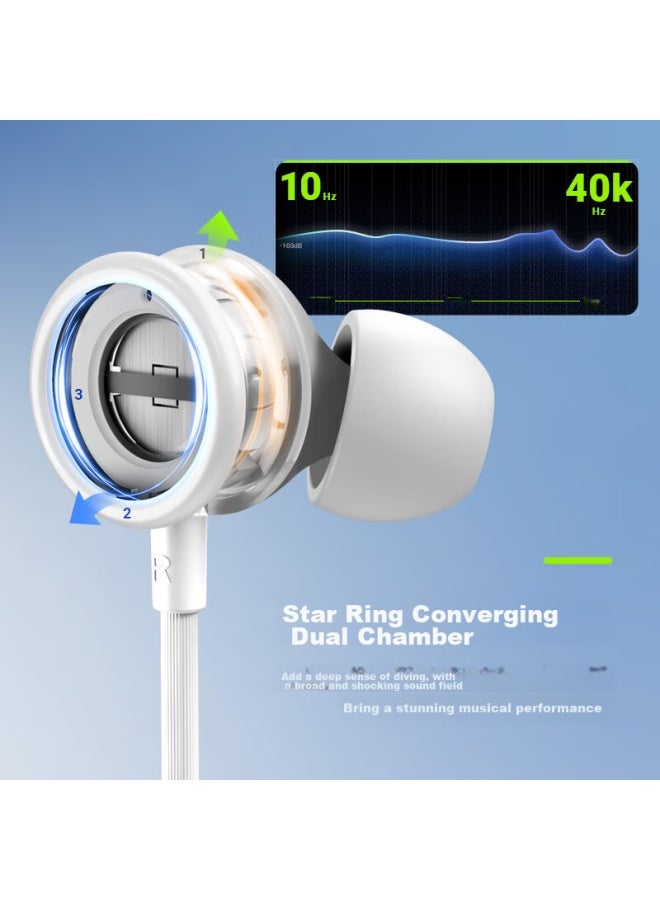 Songx Tencent Qq Co-branded Wired Earphones, Type-c In-ear Headphones, Hi-res Gold Certification, For Karaoke, Gaming, Compatible With Huawei, Honor, Xiaomi, Vivo, And Apple 15 Phones - Image 2