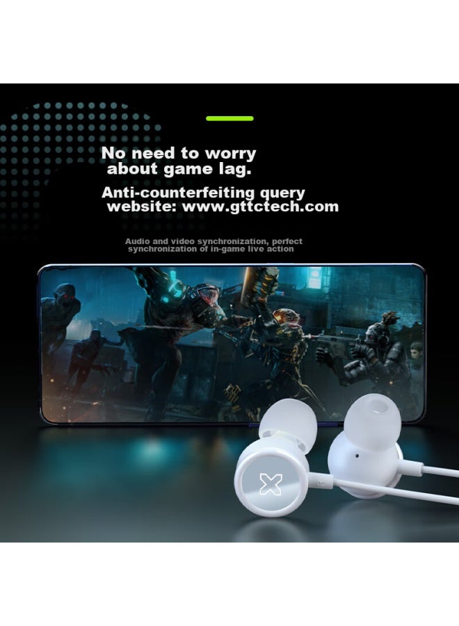 Songx Tencent Qq Co-branded Wired Earphones, Type-c In-ear Headphones, Hi-res Gold Certification, For Karaoke, Gaming, Compatible With Huawei, Honor, Xiaomi, Vivo, And Apple 15 Phones - Image 4