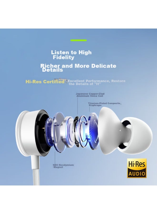 Songx Tencent Qq Co-branded Wired Earphones, Type-c In-ear Headphones, Hi-res Gold Certification, For Karaoke, Gaming, Compatible With Huawei, Honor, Xiaomi, Vivo, And Apple 15 Phones - Image 3