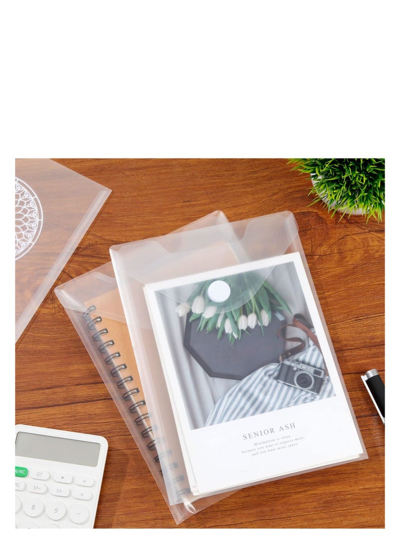 12 Pack Stamp and Die Storage Pockets, Transparent Plastic Folders, Clear Plastic Envelopes Storage Bag, Suitable for DIY Scrapbooking Paper Card Craft Cutting Dies for Card Making