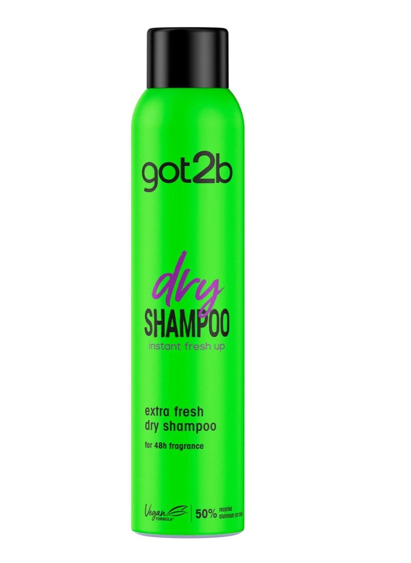Schwarzkopf - got2b Dry Shampoo Instant Extra Fresh Up,200ml - Image 1