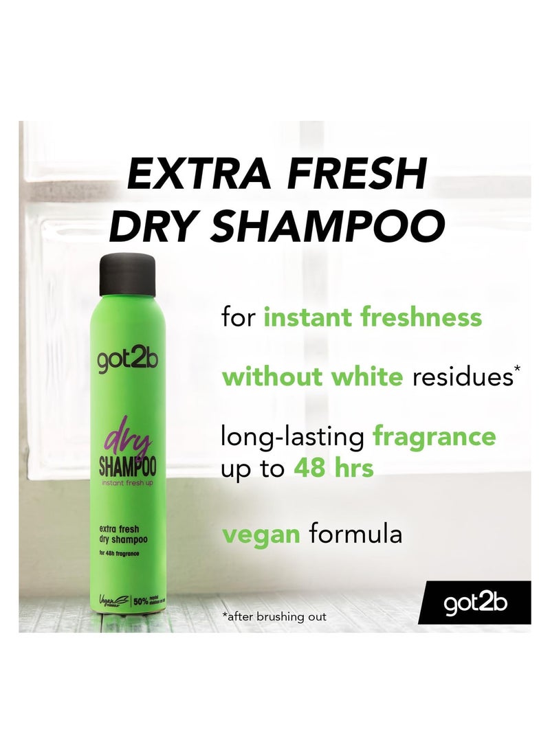 Schwarzkopf - got2b Dry Shampoo Instant Extra Fresh Up,200ml - Image 1