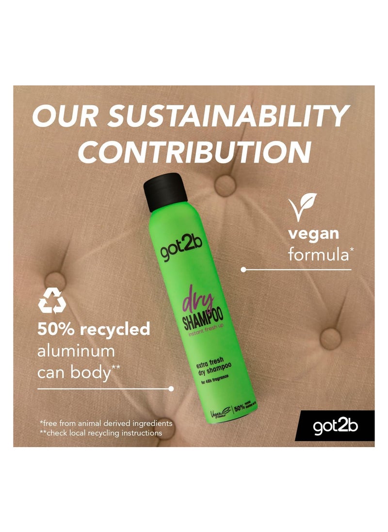 Schwarzkopf - got2b Dry Shampoo Instant Extra Fresh Up,200ml - Image 1