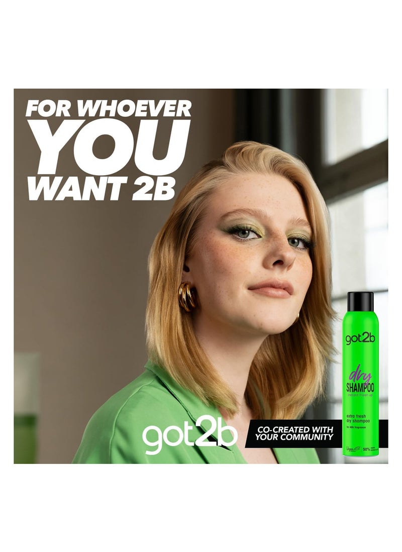 Schwarzkopf - got2b Dry Shampoo Instant Extra Fresh Up,200ml - Image 1