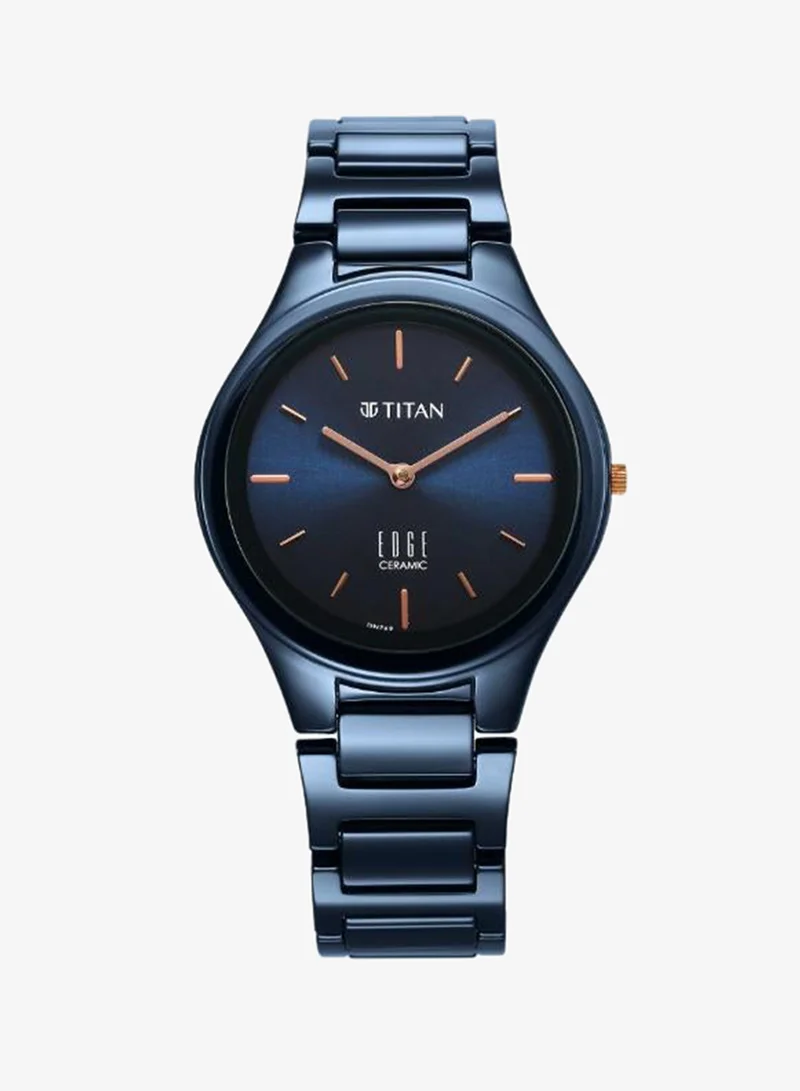 Titan Women's Ceramic Analog Watch 2653QC03 - 34 mm