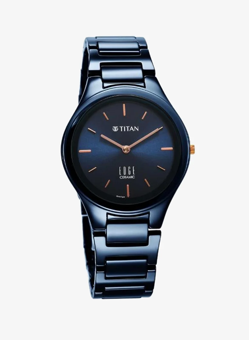 Titan Women's Ceramic Analog Watch 2653QC03 - 34 mm