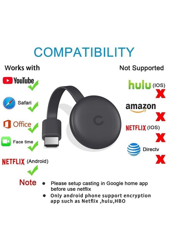 Display Dongle Adapter 4K 1080P Wireless HDMI Display Dongle Adapter WiFi Streaming Movies Shows and Live TV Receiver from i-Phone i-Pad Android PC Tablet Window to HDTV/Monitor/Projector 