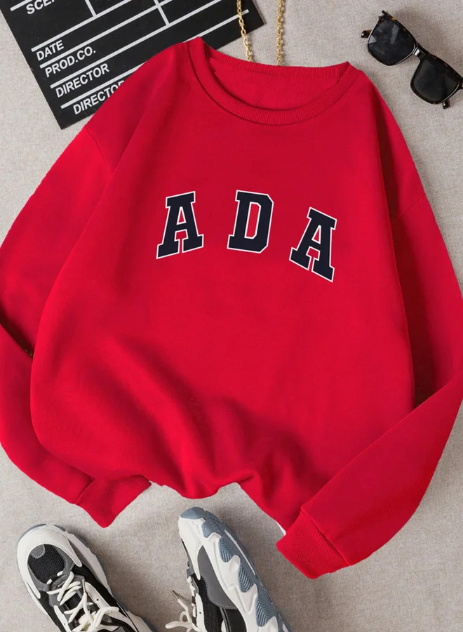 Take Two Take Two Girls Letter Print Long Sleeve Sweatshirt