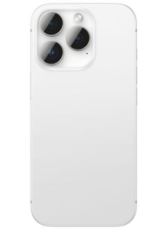 AMAZINGthing Supreme Tempered Glass for iPhone 16 PRO and iPhone 16 Pro MAX Camera Lens Protector Aluminum AR Lens Defender - Silver  - Image 2