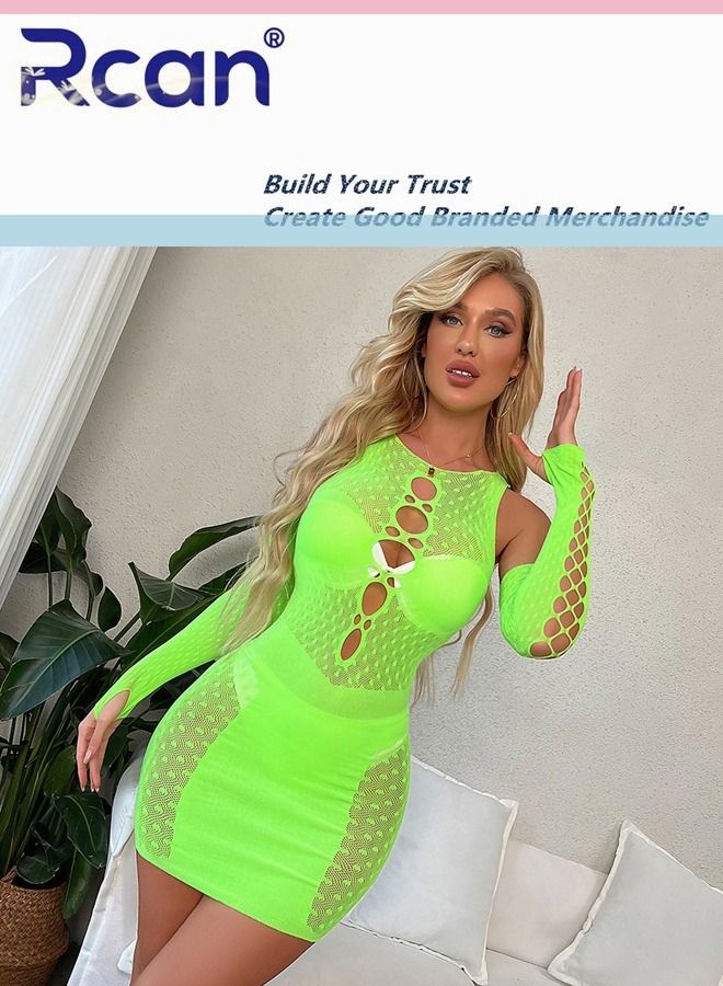 Rcan Lingerie For Women One Size Stretchy Teddy Hollow Out Sling Dress Bodysuit Babydoll Exotic Underwear Nightwear Ladies Boudoir Outfits Clubwear - Image 1