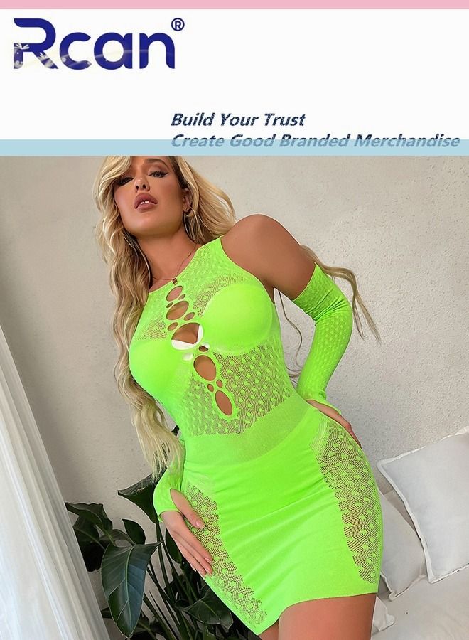 Rcan Lingerie For Women One Size Stretchy Teddy Hollow Out Sling Dress Bodysuit Babydoll Exotic Underwear Nightwear Ladies Boudoir Outfits Clubwear - Image 2