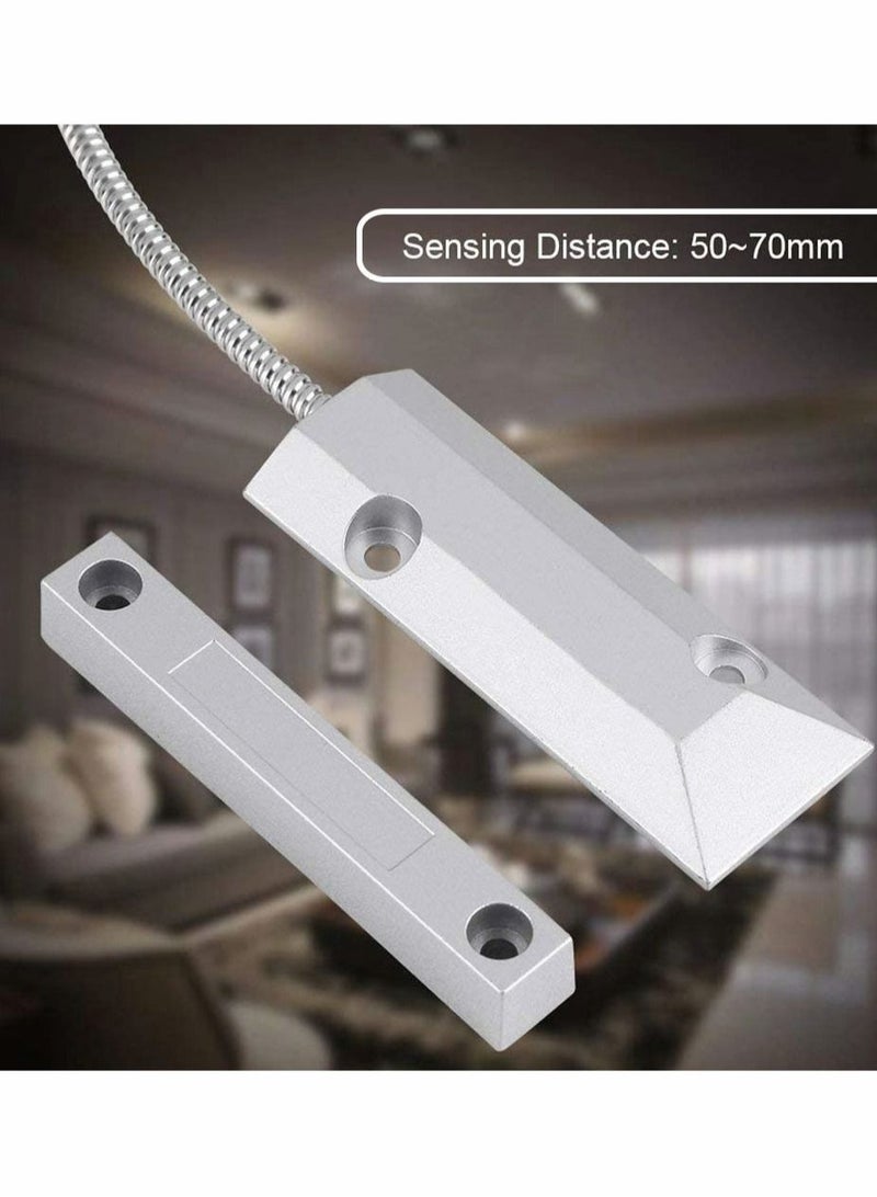 xozgdovg Metal Door Window Magnetic Contact Sensor Switch Security Alarm Kit for Garage Warehouse Factory - Image 2