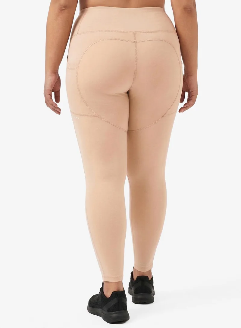 فورورد ليقنز نحت عالي الخصر   بدون خياطة مع جيوب