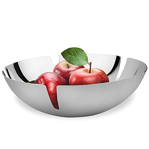 FNS Oregon Stainless Steel Multipurpose Fruit Basket Bowl Contemporary Stylish Ideal for Fruits (1 Fruit Basket) - Image 1