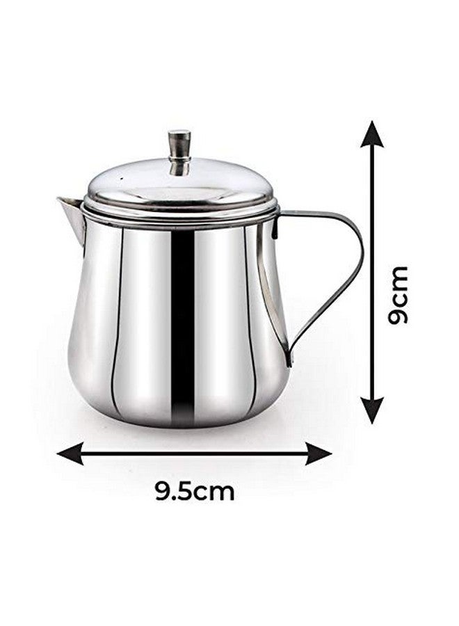 Expresso Set of 2 Stainless Steel Tea and Coffee Pot | Serving Stainless Steel Teapot with Lid | Pack of Two 175ml & 280 ml Tea Serving Pot - Image 3