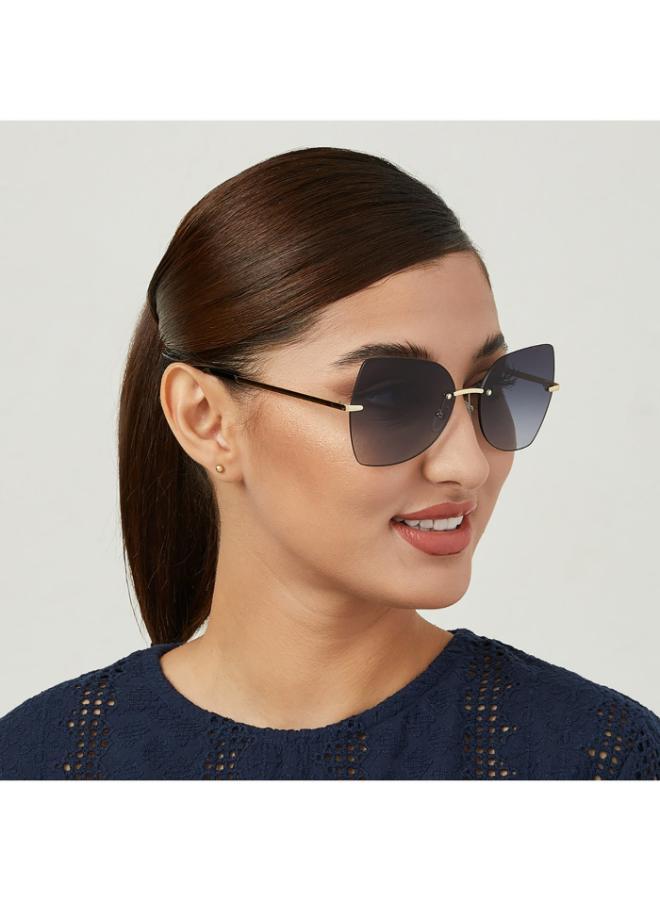 بلاك أوت نظارة شمسية نسائية ناومي ذهبية - Image 5