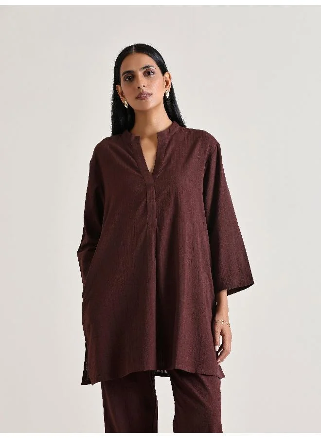 trueBrowns Cola Brown Relax Fit Co-Ord Set