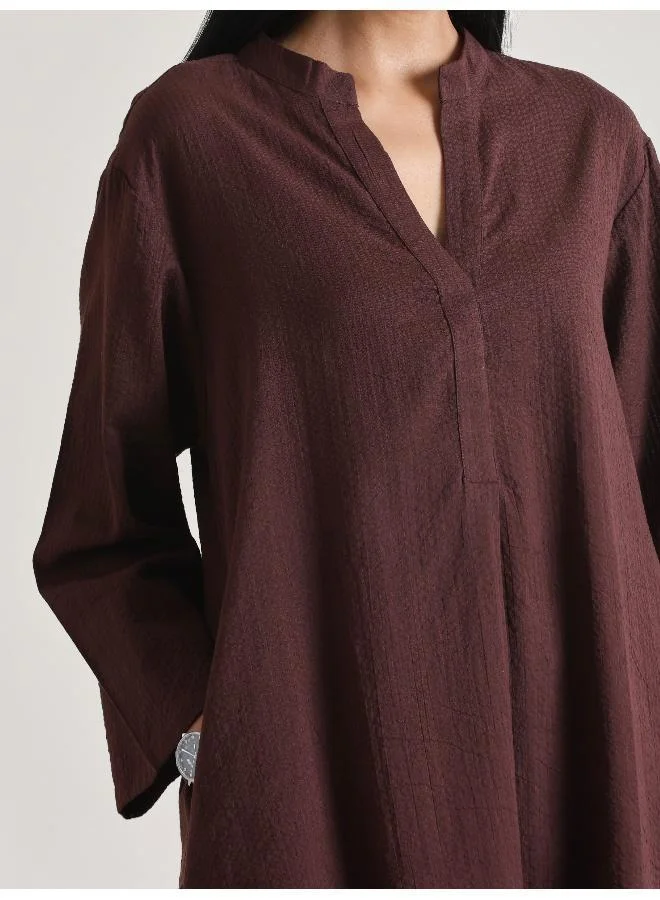 trueBrowns Cola Brown Relax Fit Co-Ord Set