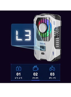 MOCOM X136 Mobile Phone Cooler with 2500mAh Battery – 3-Speed Adjustable Semiconductor Cooling Fan Radiator for iPhone, Android, PUBG Gaming, and More  - Image 5