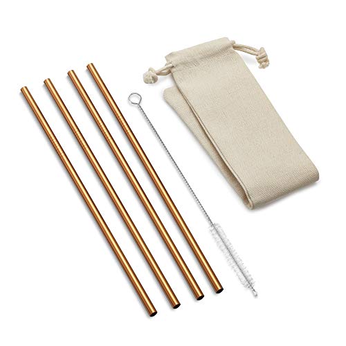 Outset Outset Copper Straight Reusable Straws 1 x 35 x 85 inches 