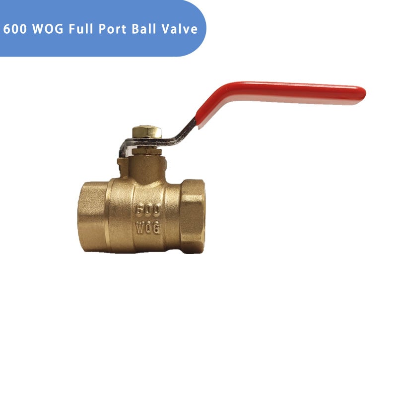 Sphagaceae 1/2 Ball Valve NPT Female Threaded Brass Ball Valve,600 WOG Full Port Forged Brass Body Ball Valve, US Standard Heavy-Duty Water Shut Off Valve-1/2 Inch (2-Pack) - Image 4
