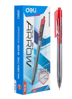 Deli 24-Piece Arrow Retractable Ballpoint Pen Set 0.7mm Tip Red Ink  - Image 2