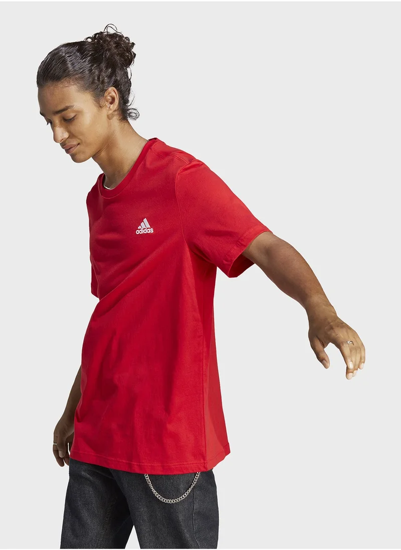Adidas Small Logo Single Jersey T-Shirt