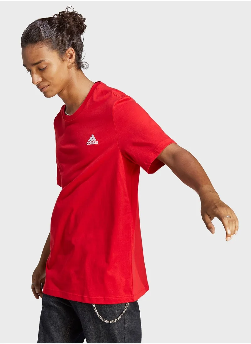 Adidas Small Logo Single Jersey T-Shirt