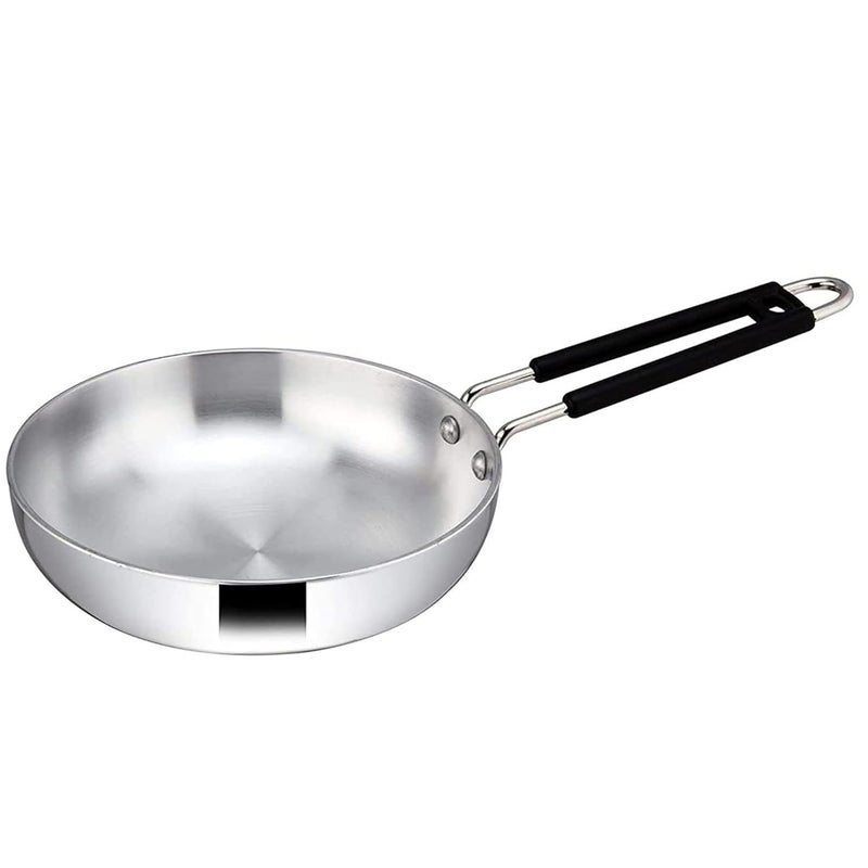 IDEAL PRIME Heavy Gauge Aluminium Frying Pan Tadka Pan Combo Set Rust Proof Fry Pan Omlet Pan Baghari Cookware Set Pack of 2 - Image 2
