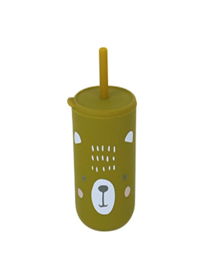 GUCHIGU Mini Cup + Straw Training System - 100% Silicone Training Cup for Infants + Toddlers | Reusable Portable Baby Sippy Drinking Cup for Kids | BPA Free | Cute Penguin Shape (SU2111E) - Image 1