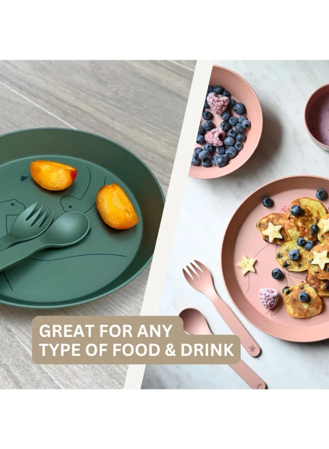 Citron Unbreakable Tableware Set, 100% Organic, Reusable, Biodegradable, Environment Friendly, And Unbreakable - Lemon