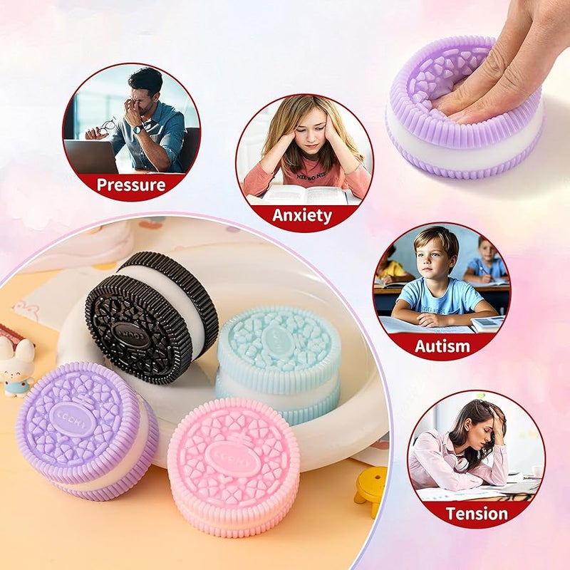 QITAI Ultra Soft Taba Fidget Squishy Toys 4 Pack Stress Relief Sensory Squeeze Toys for Kids Adults Anxiety Decompression Party Favors Gifts Everyday Use - Image 4