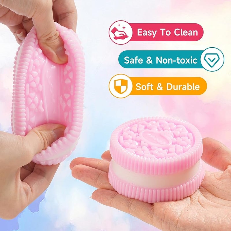 QITAI Ultra Soft Taba Fidget Squishy Toys 4 Pack Stress Relief Sensory Squeeze Toys for Kids Adults Anxiety Decompression Party Favors Gifts Everyday Use - Image 5