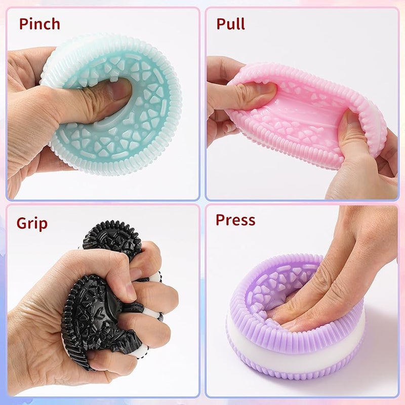 QITAI Ultra Soft Taba Fidget Squishy Toys 4 Pack Stress Relief Sensory Squeeze Toys for Kids Adults Anxiety Decompression Party Favors Gifts Everyday Use - Image 3
