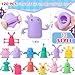 Booson 80 PCS Finger Puppets Toys Cute Monster Finger Puppets Soft Rubber Stretchy Fidget Doll Toys for Role Playing Birthday Kids Party Favors 14 Random Styles - Image 3
