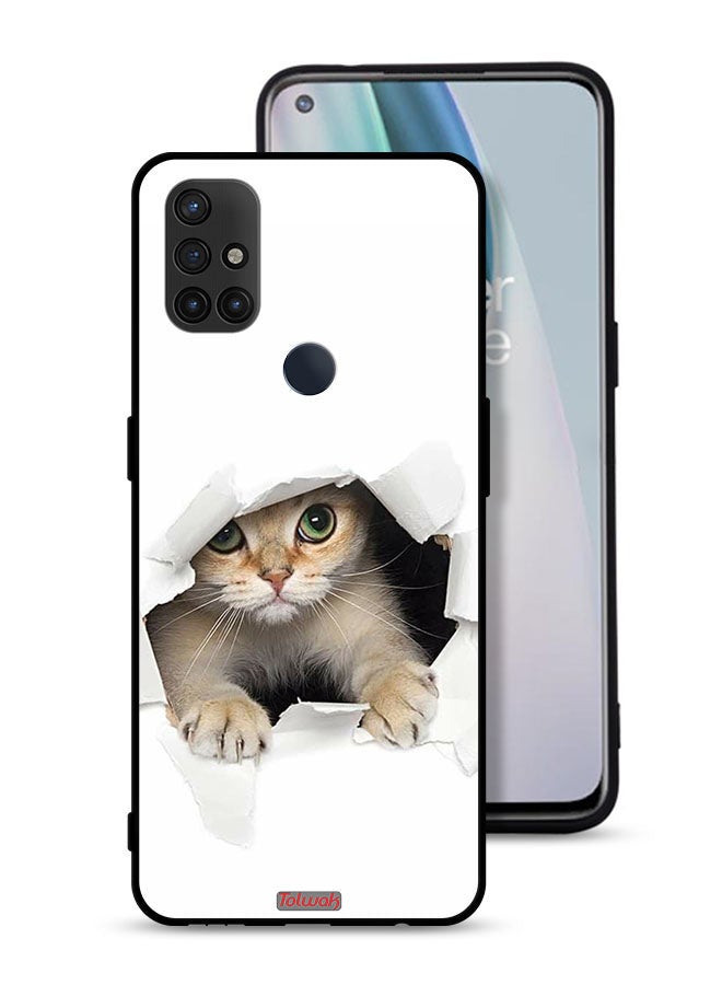 Tolwak OnePlus Nord N10 5G Protective Case Cover Cat Appearing - Image 1