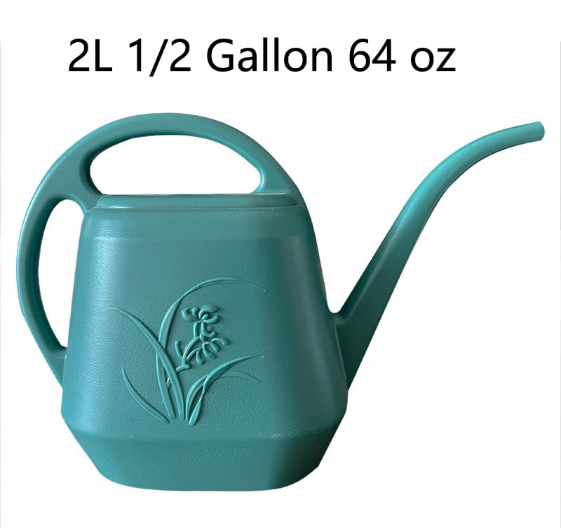 VKPLITE Watering Can for Indoor Outdoor Plant Plants Garden - 1/2 Gallon - Green - Image 3