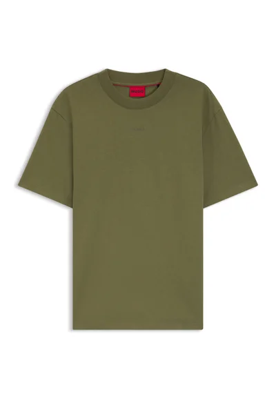 هوجو Relaxed-fit T-shirt in cotton jersey with logo print