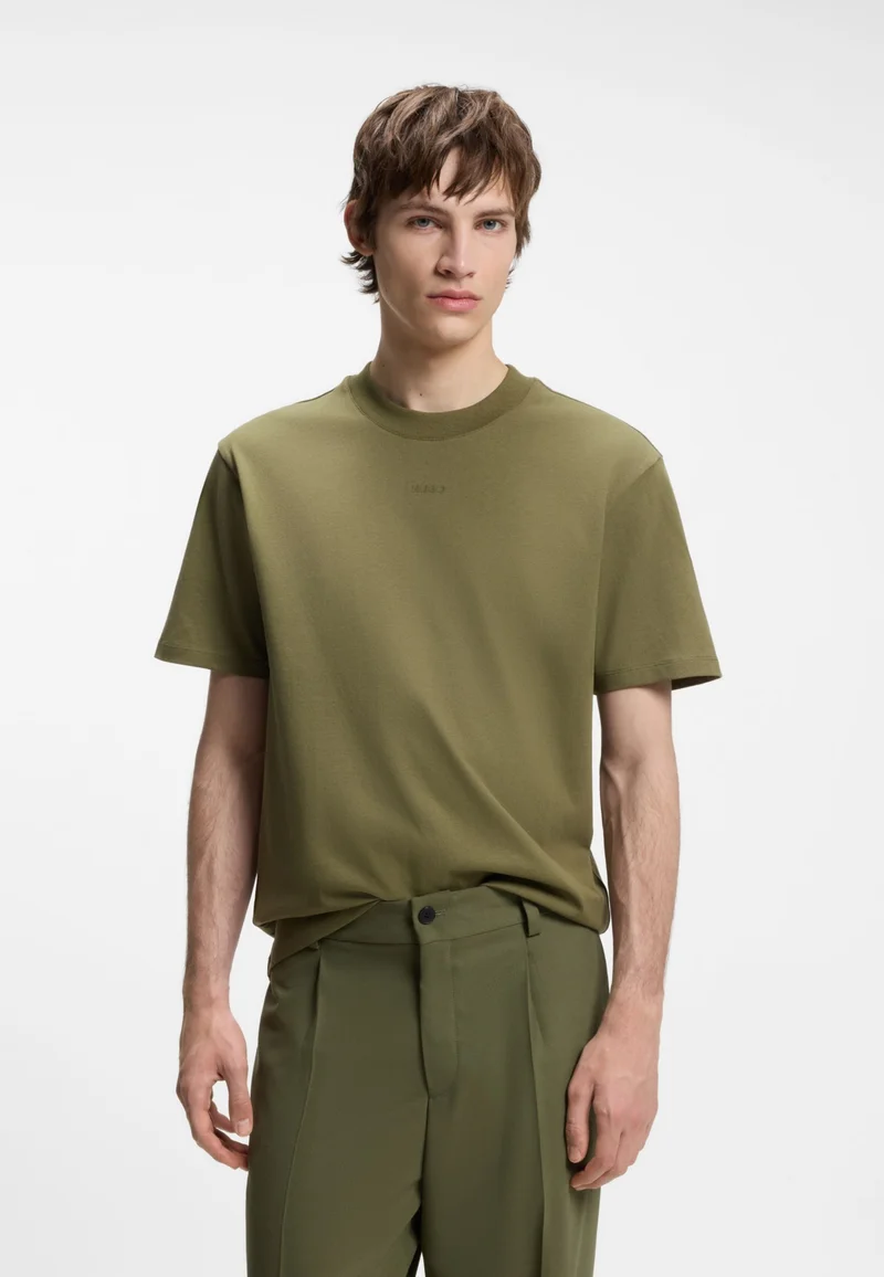 Hugo Relaxed-fit T-shirt in cotton jersey with logo print
