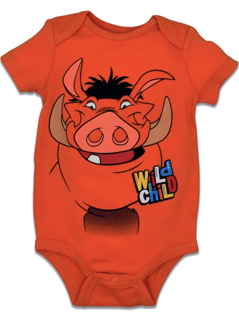 Disney Lion King Newborn Baby Boys 5 Pack Short Sleeve Bodysuits Lion King 3-6 Months - Image 5